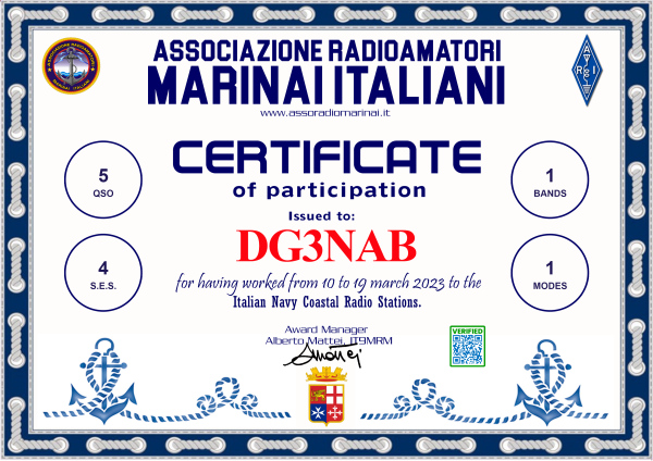A.R.M.I ITALIAN NAVY COASTAL RADIO STATIONS 2023